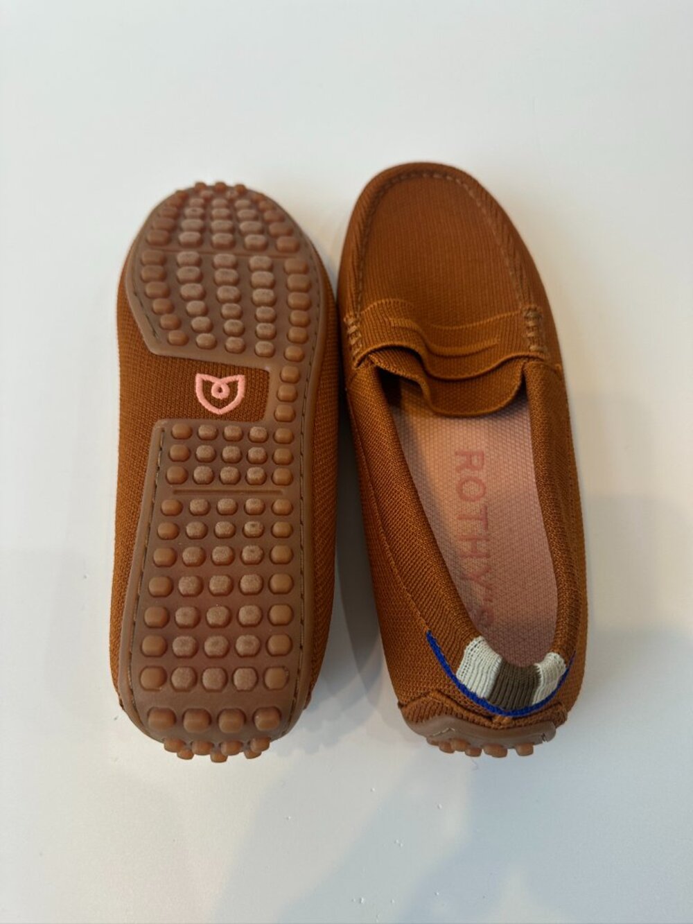 Rothy's Women's Penny Loafers in Rust Brown - Picture 4 of 5